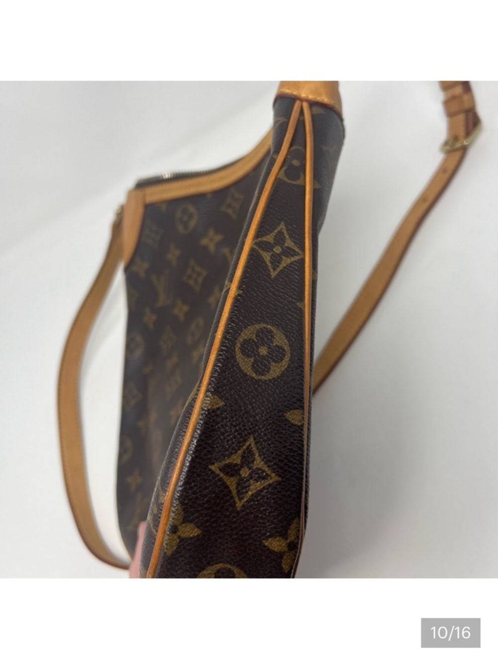 Louis Vuitton Odeon PM Monogram Canvas Crossbody with Vachetta Trim - Picture 13 of 15